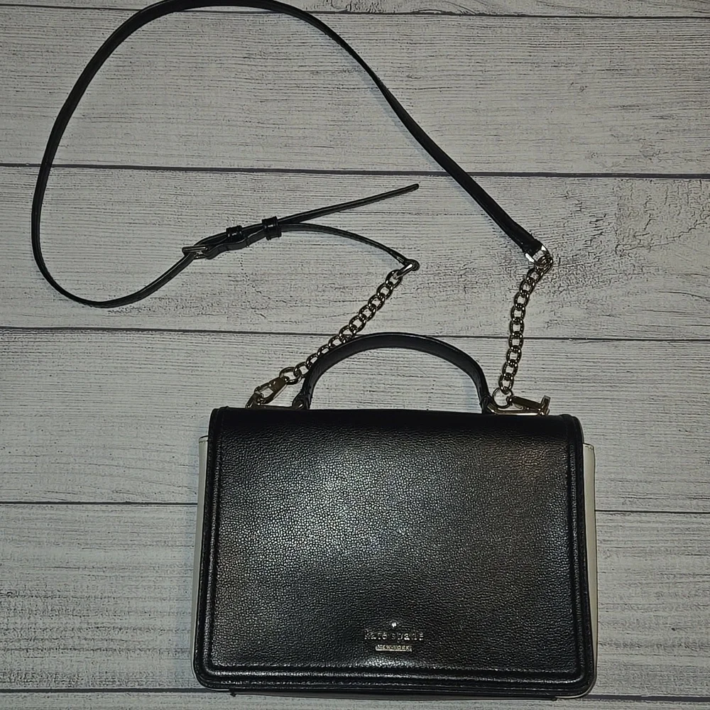 Kate Spade Patterson Drive Medium Maisie Crossbody Bag Black/Ivory